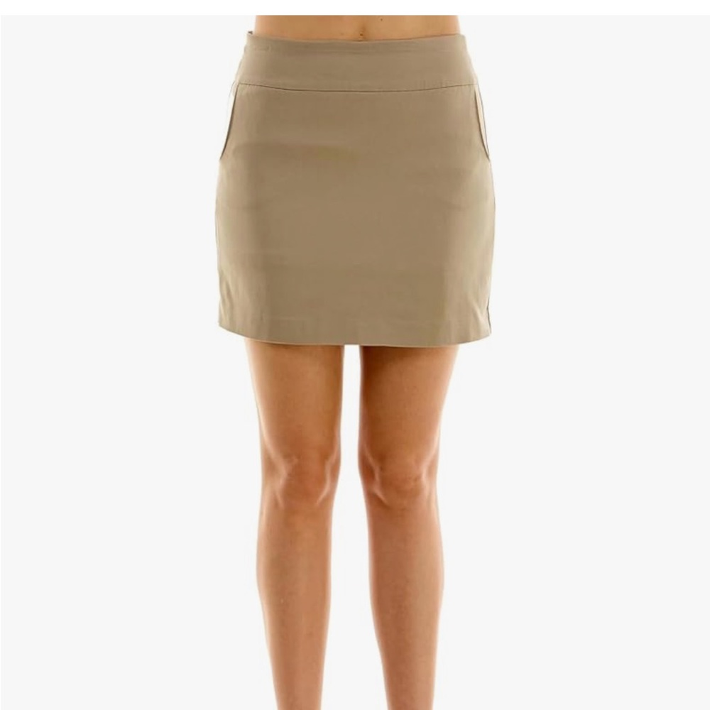 Classic Tan Women's Skirt - Picture 2 of 6